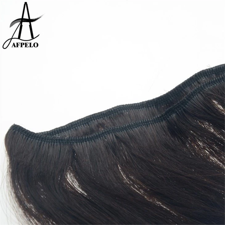 human hair extension weft